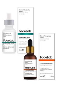 FaceLab Aha Peeling Serum + C Vitamini Serumu 2'li Set