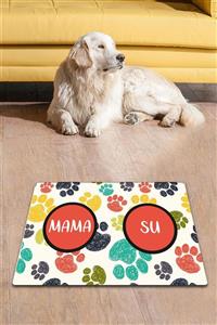 Chilai Home Pvc Paw Bowl Köpek Kedi Mama Paspası