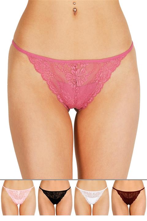 Alaturka Sensu Kadın String Model Full Dantel 5 Li Paket  Set