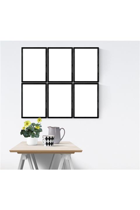 YED Frame 6 Adet A4 Poliresin Resim Çerçeve Seti