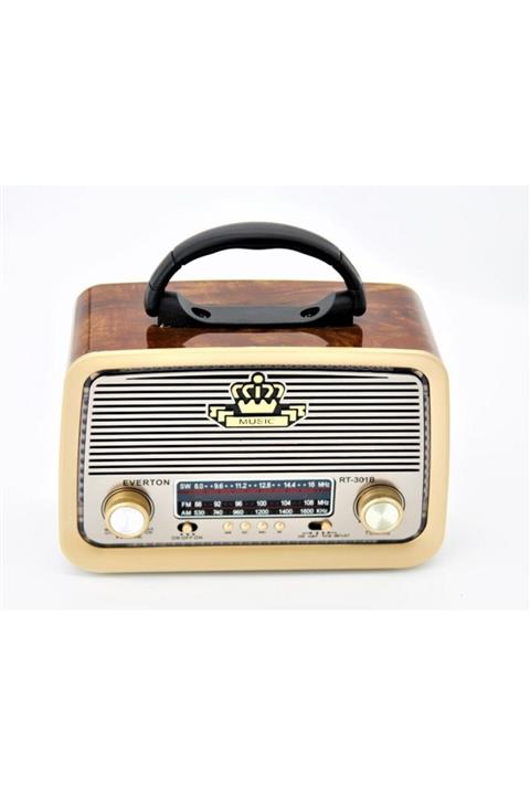 evertoon Aydintic Rt 301b Bluetooth Nostalji  Şarjlı 3 Band Radyo Usb Sd