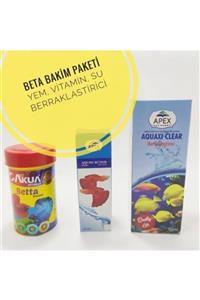 Ozzy Beta Balık Için Özel Yem Apex Betta Vitamin Damla Akvaryum Su Berraklaştırıcı