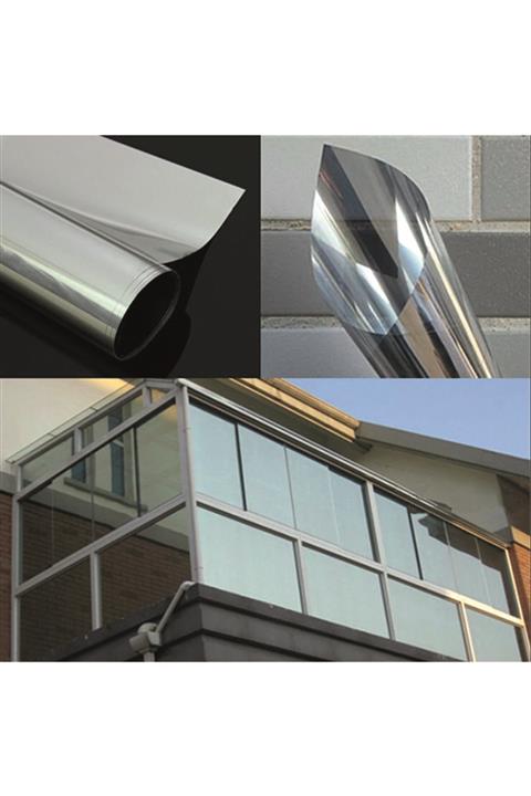 Flash Çizilmez Amerikan Aynalı Cam Filmi - Koyu Ton - 50 Cm X 6m