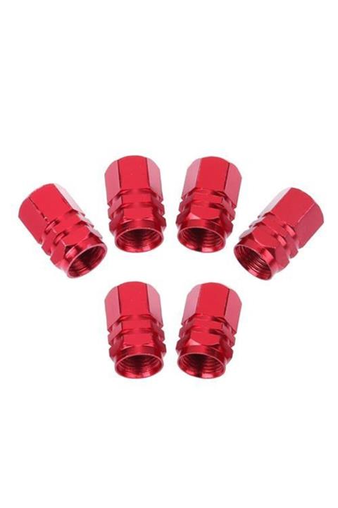 ModaCar 2 Yedekli Kırmızı Sibop Kapağı Seti