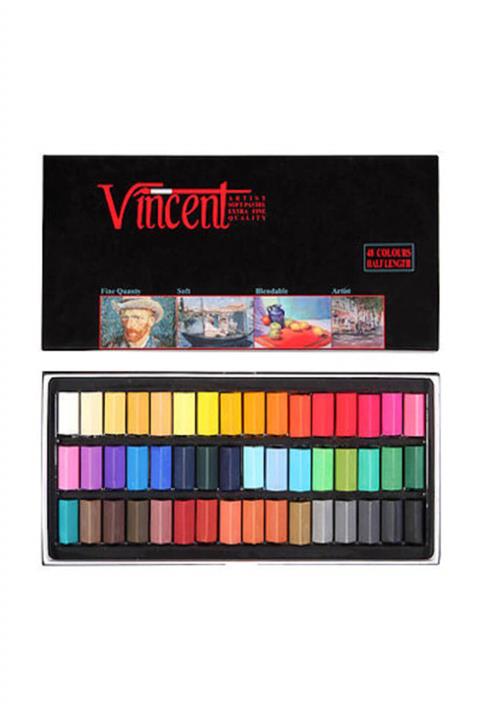 Vincent Soft Pastel 48`li Yarım Boy