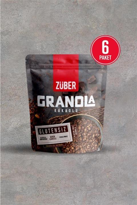 Züber Glutensiz Granola Kakaolu 180 gr X 6 Paket