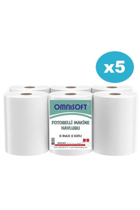 Omnisoft 5 Koli 21 Cm Fotoselli Hareketli Kağıt Havlu 30 Rulo
