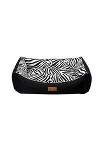 Dubex Tarte Zebra Desenli Kedi Ve Köpek Yatagi 50x38x19cm Siyah Small