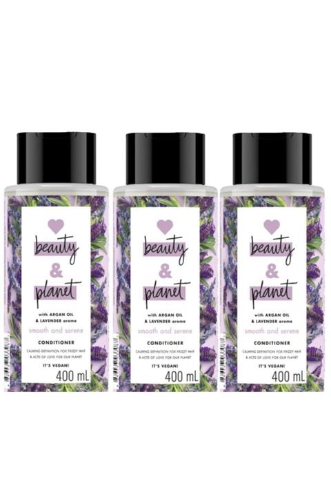Love Beauty and Planet Argan ve Lavanta Saç Kremi 400 ml x 3 Adet