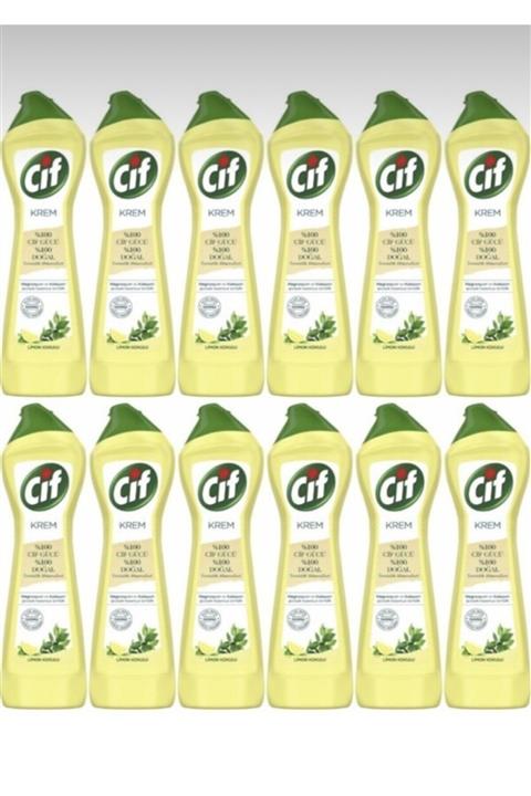 Cif Krem Limon Kokulu 750 Ml 12 Adet
