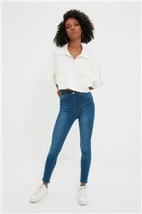 TRENDYOLMİLLA Mavi Yüksek Bel Skinny Jeans TWOAW22JE1251