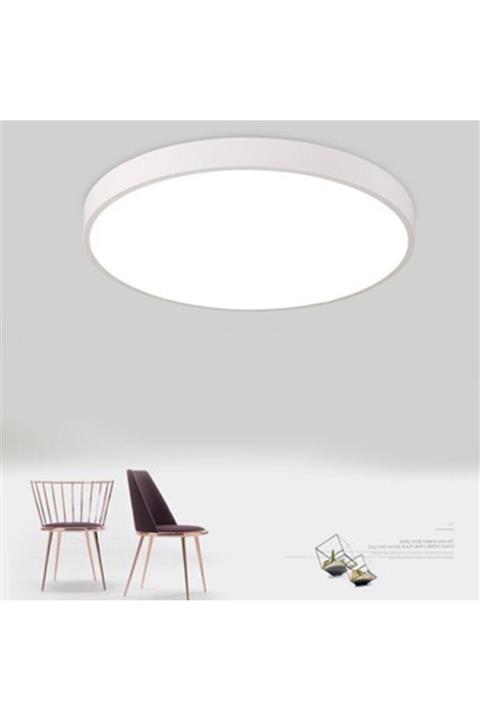 ADALED Sıvaüstü Led Beyaz Işıklı 6500 K Yuvarlak Kasalı Panel 24 Watt Tavan Armatür