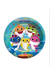 BalonEvi Baby Shark Parti Karton Tabak 23 Cm 8'li