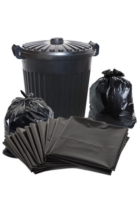 Tuşla Gelsin Pakçev Jumbo Boy Ekstra Kalın Siyah Dökme Çöp Poşeti (80 X 110 Cm) 5 Kg Çöppoşeti5kg