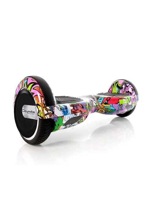 CityMate Elektrikli Kaykay Hoverboard 6.5 Inch Yaprak Grafity Desenli Akıllı - Çanta