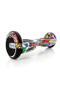 CityMate Elektrikli Kaykay Hoverboard 6.5 Inch Yaprak Grafity Desenli Akıllı - Çanta