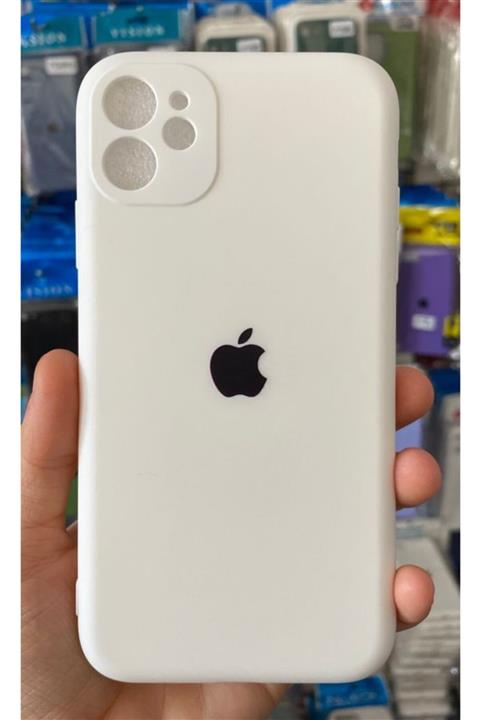 Go Aksesuar Iphone 11 Logolu Kamera Korumalı Beyaz Lansman Içi Kadife Aa Kalite