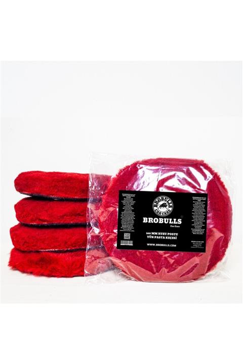 BROBULLS CAR CARE Red 160 Mm Kuzu Postu Pasta Kecesı Agrasıf