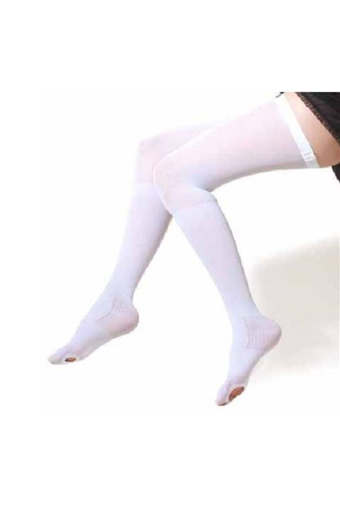 silimo Diz Üstü Anti Embolizm Çorabı Ameliyat Sonrası Embolizm Varis Çorabı Burnu Açık
