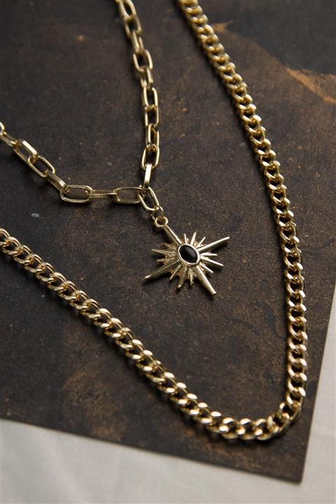 Much and More Kuzey Yıldız Kombin Kolye