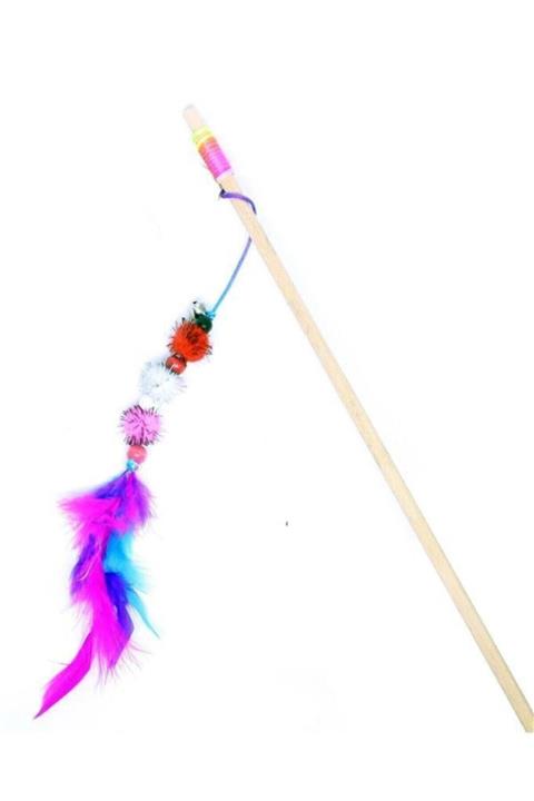 MUCA Ponponlu, Zilli Ve Tüylü Kedi Oltası