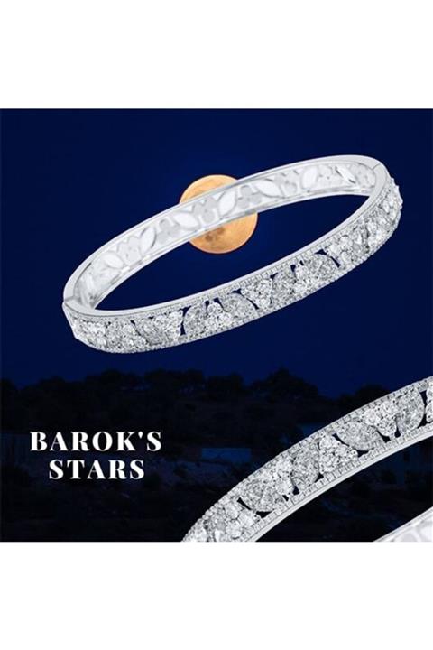 Barok Diamond Markiz Pırlanta Bileklik 3.87 Ct E Vs 18k