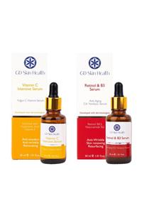 GD Skin Health Vitamin C Intensive Serum + Retinol & Vitamin B3 Serum Anti-aging Cilt Yenileyici Serum