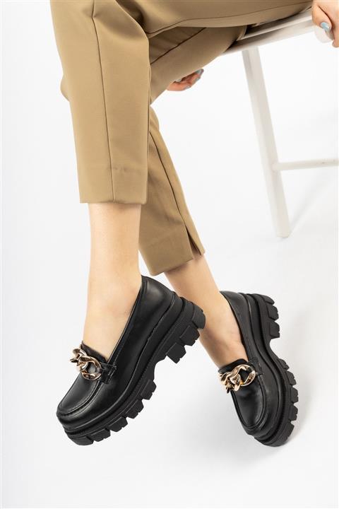 Moda Değirmeni Kadın Tokalı Ayakkabı Md1096-112-0001