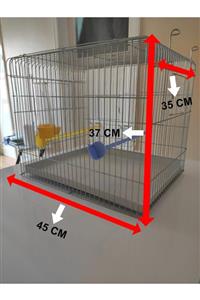 10 Crosby Muhabbet Kuşu Kafesi - Izgara, Yemlik Ve Suluk Dahil ( 37*45*35) Boyutlarında