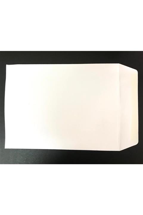 RüzgarGülü Torba Zarf A4 Ebat 110 Gram Beyaz , Silikonsuz, 25 Li Paket