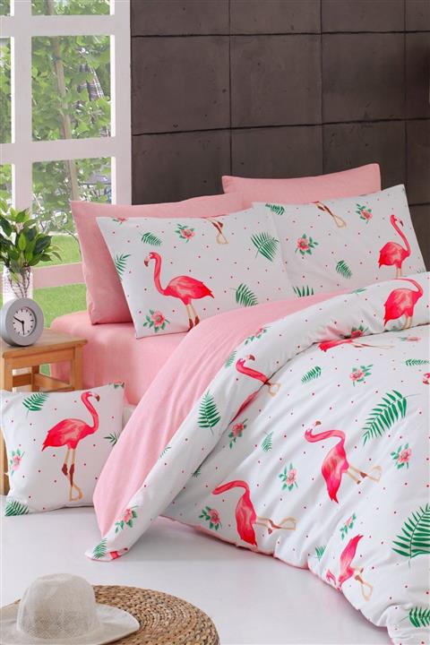 Loyal Home Tek Kişilik Nevresim Takımı Flamingo