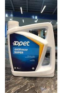 opet Super 4 Mevsim Antifriz 3 Litre 2021 Üretim