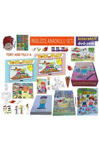 The Kidland Anaokulu - Okul Öncesi Ingilizce Etkinlik Seti + Dvd Rom -2 Kitap- 116 Adet Kelime Kartı -7 Poster