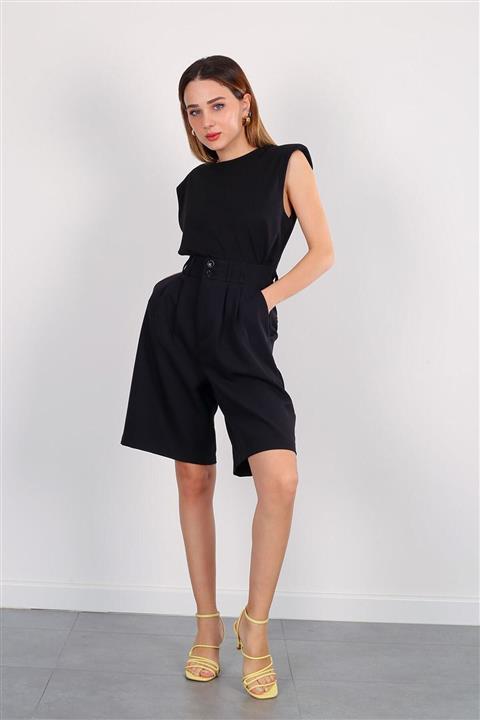 FACETTE Siyah Kadın 20212122322 Şort