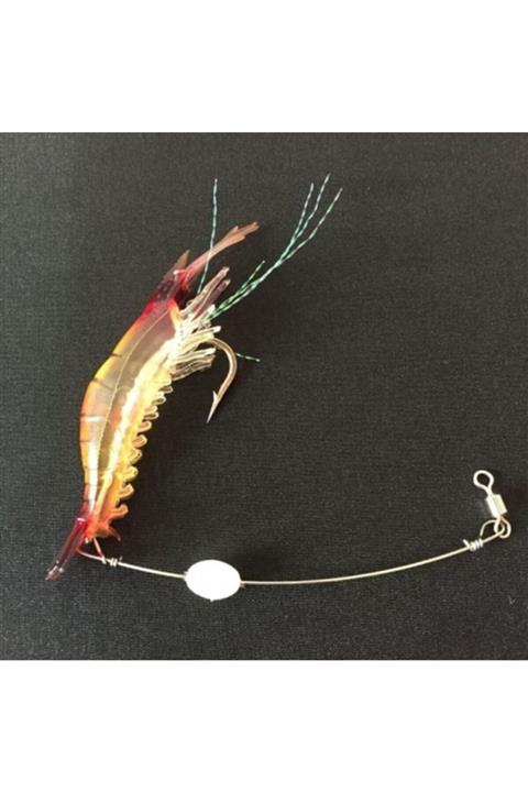 Hobby Kırmızı Renk Karides 9 Cm 5.5gr Yapay Silikon Yem Kanca Lı