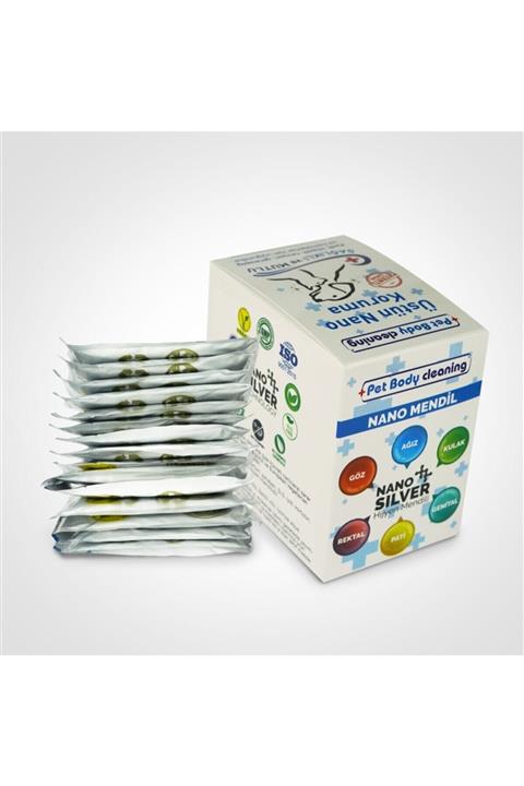 Cleapet Pet Body Cleaning Antibakterial Diş ,göz ,kulak Ve Pati Temizleme Nano Mendili