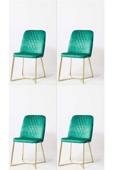 ASİL MOBİLYA 4 Adet Luxury Royal Salon Sandalye