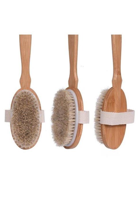 Taze ve Organik %100 Doğal At Kılı Selülit Fırçası