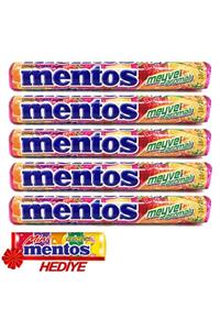 Mentos Stick Şeker Meyve '' 5 Adet '' ( Mini Hediyeli)