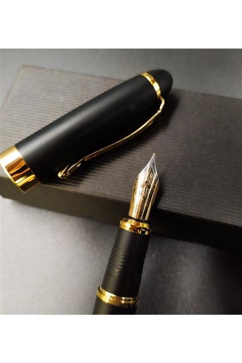 Çılgıntrend Siyah Altın Renk Dolma İmza Kalemi