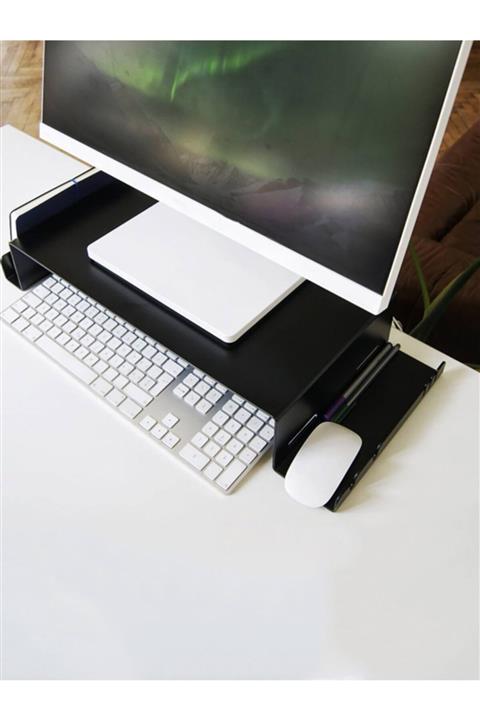 MetallumArt Monitör Yükseltici Metal Stand