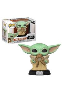 Funko Pop Star Wars Mandalorıan The Chıld Yoda W Frog Fıguru