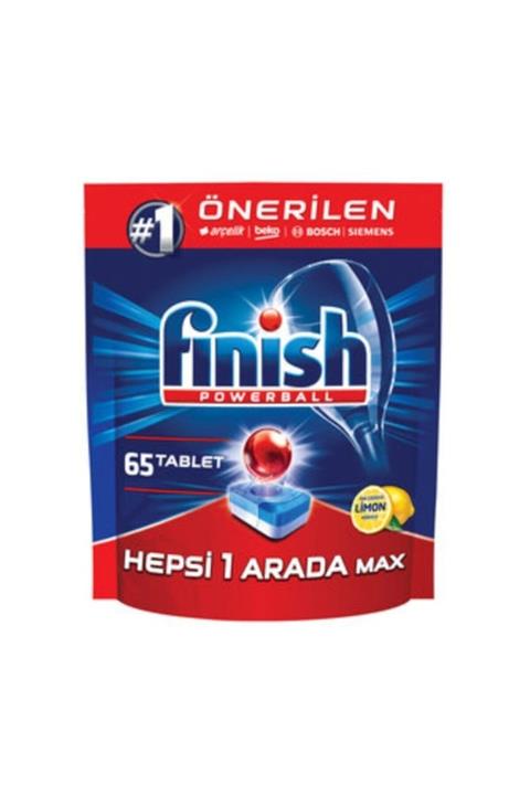 Finish Hepsi Bir Arada Bulaşık Makinesi Deterjanı Limonlu 65 Tablet 1040 Gr