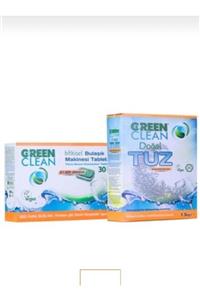 Green Clean Bulaşık Makine Set Tablet 30lu Tuz 1,5kg