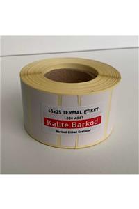 Kalite Barkod 45x25 Termal Etiket | Barkod Etiket | Kalite Barkod