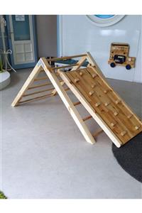 WOODİNG EDUCATİON Ahşap Tırmanma Rampası, Kaya Tırmanma, Kaydırak