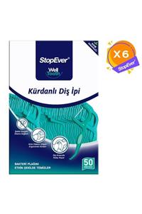 StopEver Well Tooth Kürdanlı Diş Ipi - Nane Ferahlığı - 6x50 Adet