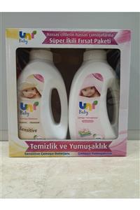 Uni Baby Sensetive Deterjan 1 lt Yumuşatıcı 1 lt