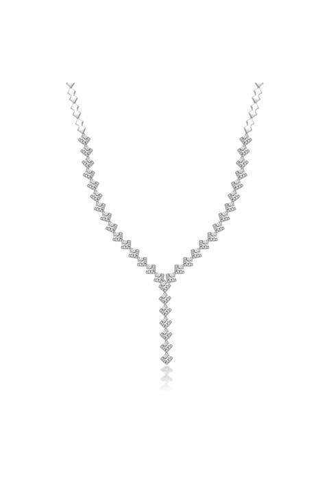 Diamine Su Yolu Altın Pırlanta Kolye Modeli 8 Ayar