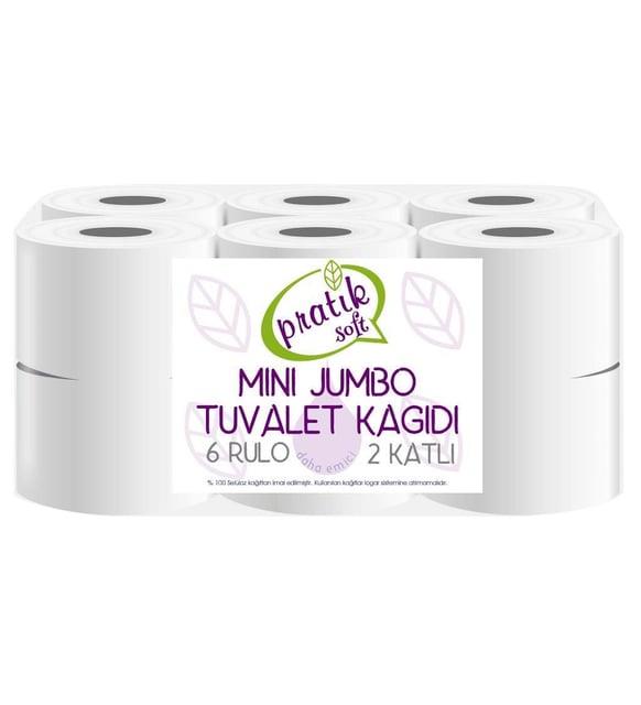 Pratiksoft Mini Jumbo Tuvalet Kağıdı 12 Rulo